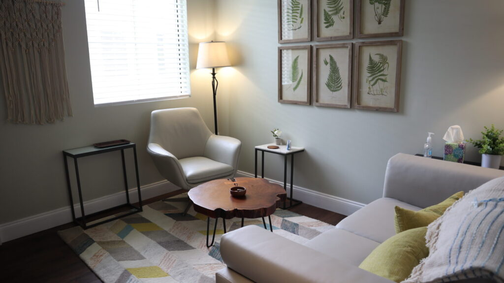 Therapy room at Seasons Psychotherapy Associates